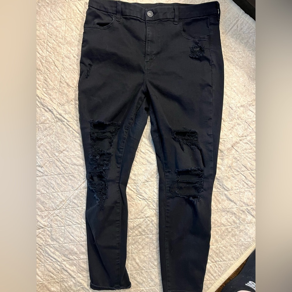 American Eagle Outfitters Curve High-Rise Black Jegging